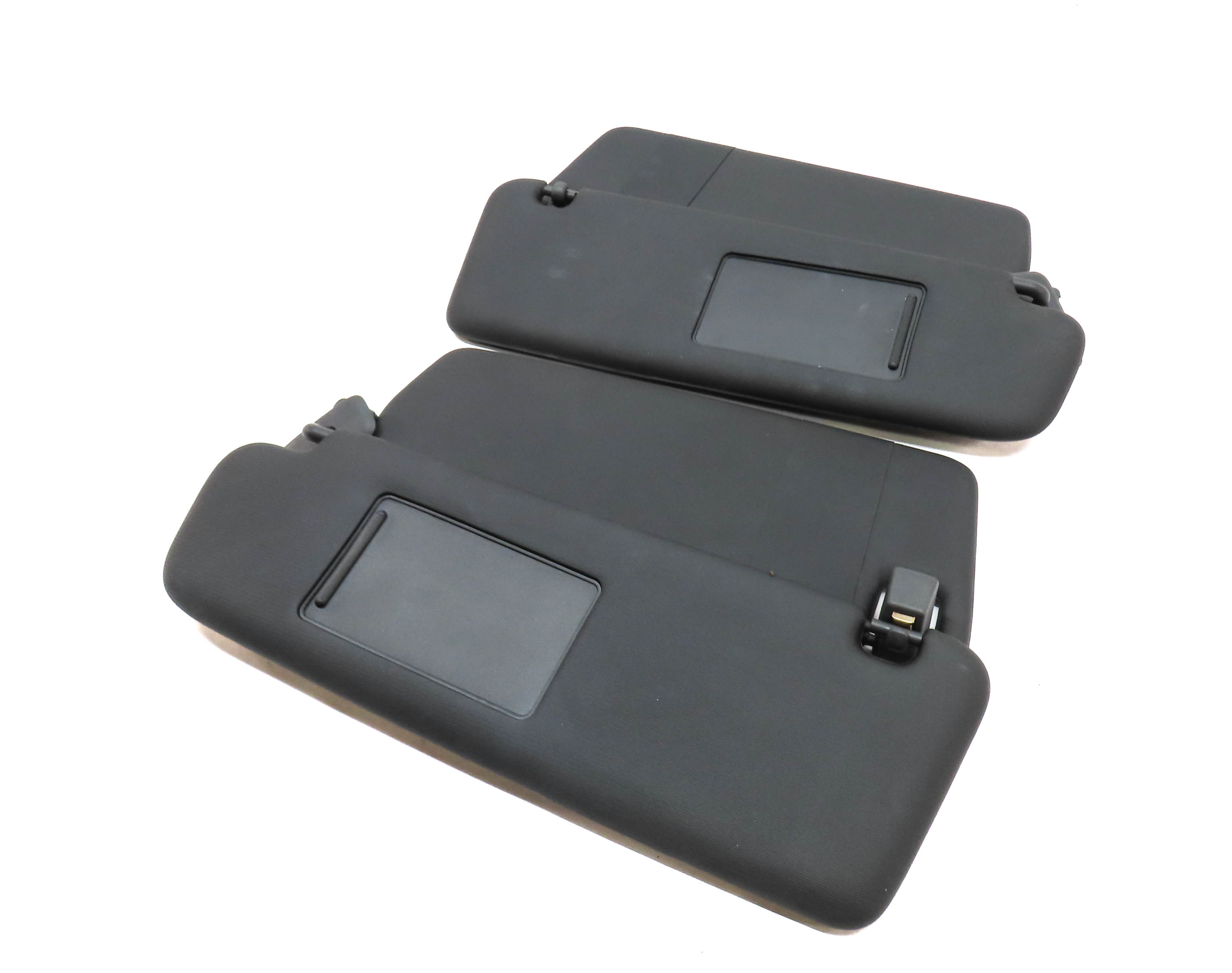 2011-2014 PORSCHE CAYENNE (958) FRONT LEFT & RIGHT SUNVISOR SHADE SET(Black) — exact item pictured